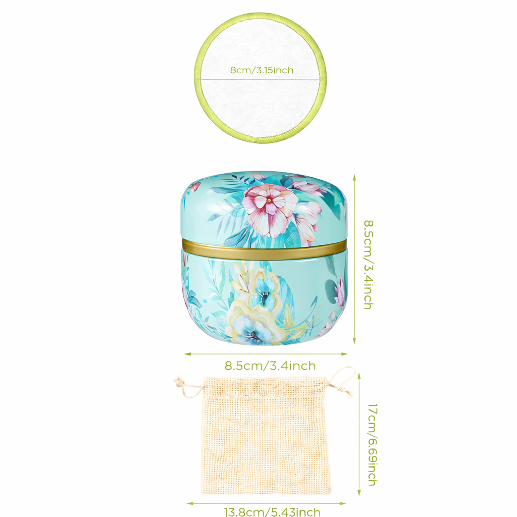 Reusable Organic Bamboo Pads Set