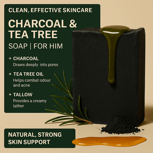 Charcoal & Tea Tree Soap - For Him